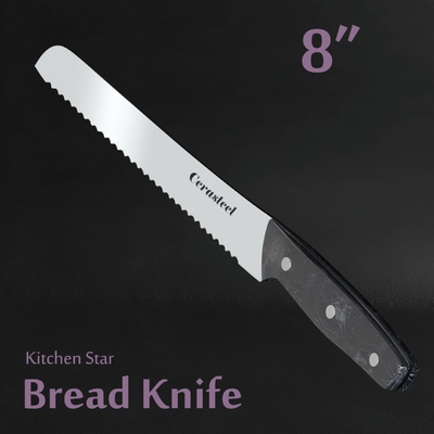 8 Bread Knife , Ergonomic Design Kitchen Knife